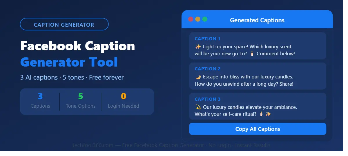 free facebook caption generator