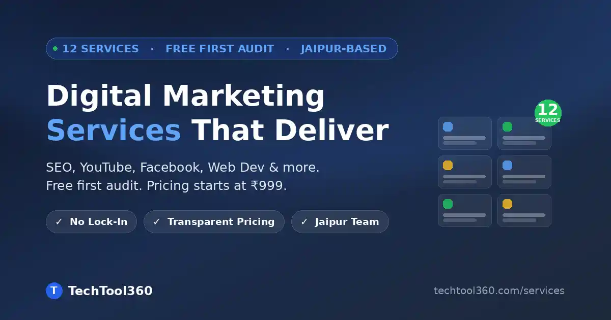 Digital marketing services — TechTool360